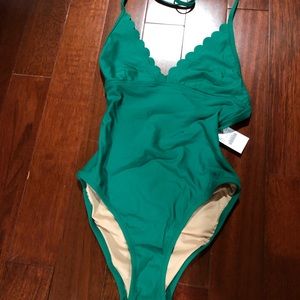 *New* J Crew scalloped swimsuit